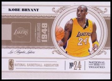 2010-11 Playoff National Treasures 42 Kobe Bryant